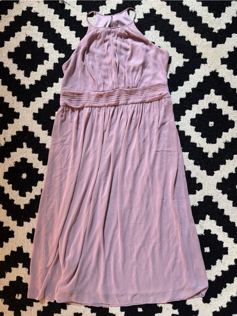 David's Bridal Dusty Rose Sleeveless Dress